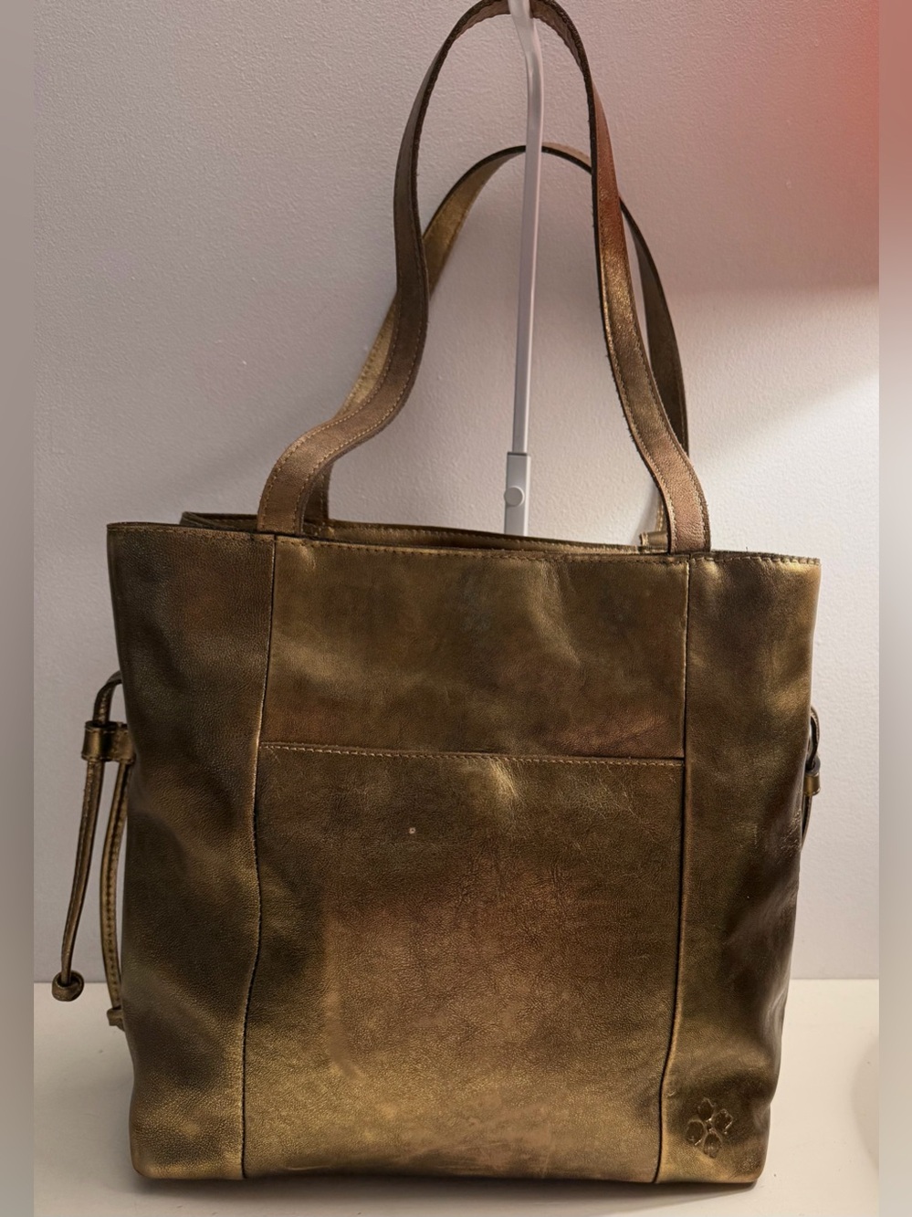 Patricia Nash metallic gold tote